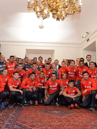 Así fue el encuentro de la Selección con la Presidenta Bachelet.