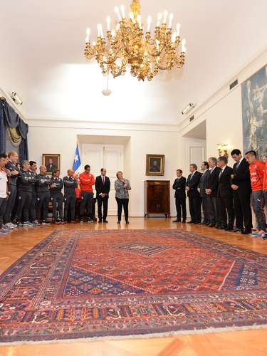 Así fue el encuentro de la Selección con la Presidenta Bachelet.