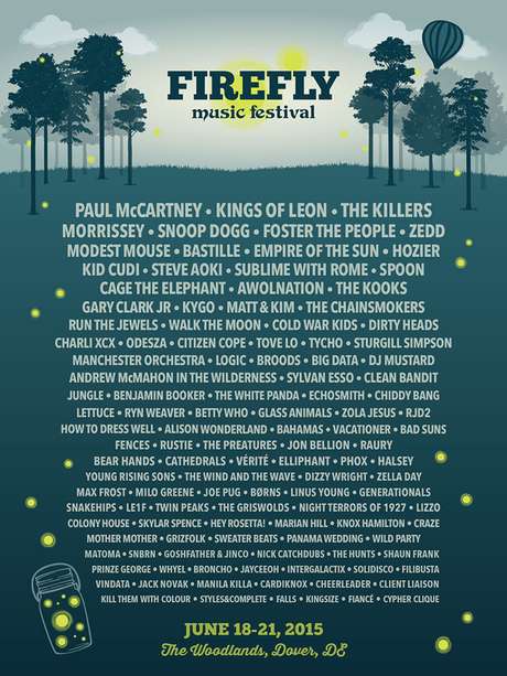 Los boletos para el Firefly Music Festival 2015 estarán a la venta a partir del 2 de marzo. Foto: Firefly Music Festival