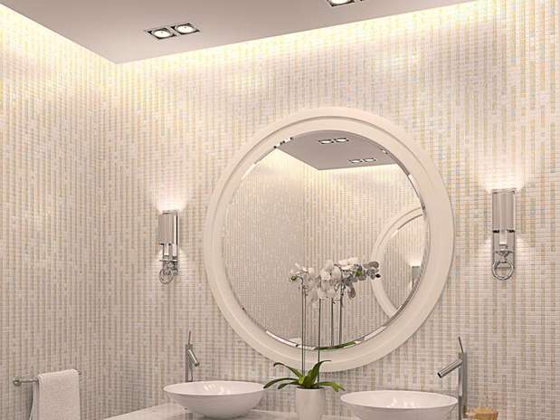 Tendencia: Mosaicos hechos de pequeños azulejos para el baño