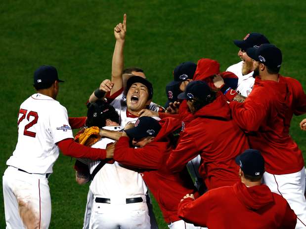 Los Medias Rojas de Boston avanzan a la Serie Mundial por tercera vez en 10 temporadas.  Foto: Getty images