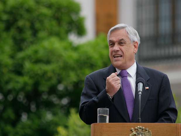 Presidente Sebastián Piñera Foto: Agencia Uno