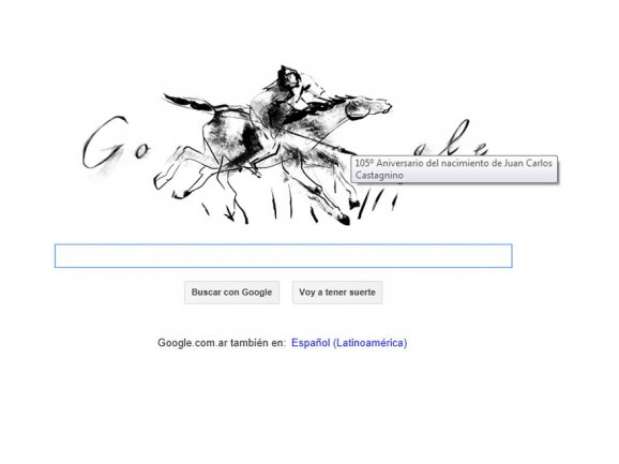El Doodle de Google para Juan Carlos Castagnino Foto: Web
