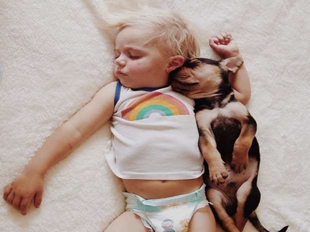 Las siestas de ambos no duran menos de dos horas y han despertado el interés de quienes circulan por la red Foto: Instagram: mommasgonecity