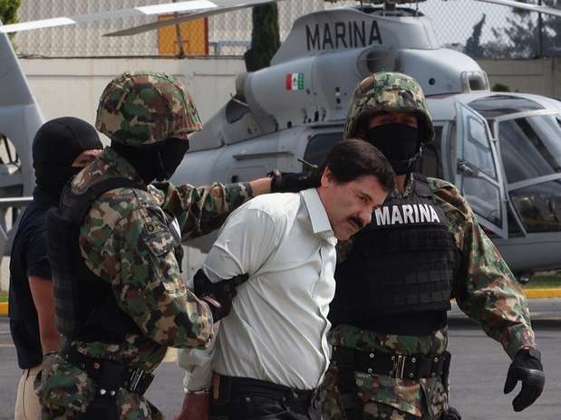 Joaquín Guzmán Loera, alias El Chapo, capturado el sábado 22 de febrero en Mazatlán, Sinaloa. Foto: Terra
