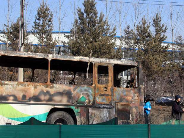 El bus siniestrado Foto: AFP