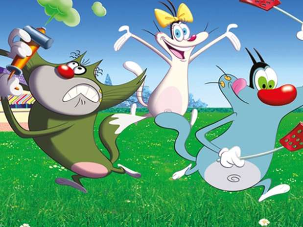 cartoon of oggy and the cockroaches in hindi
